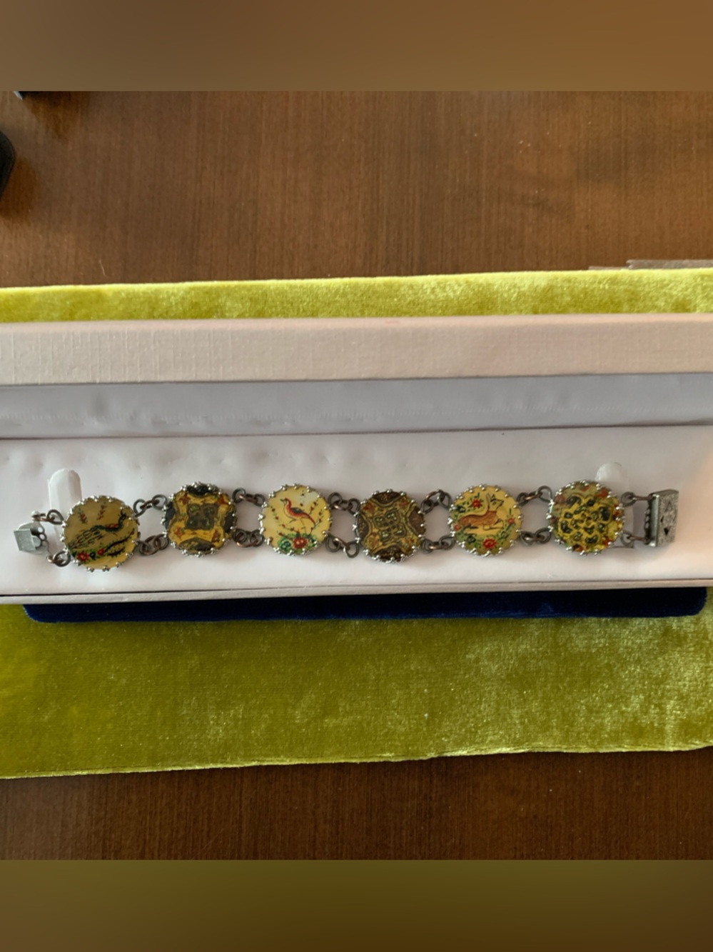 Hand-Painted Storyteller Link Bracelet Persian or Russian